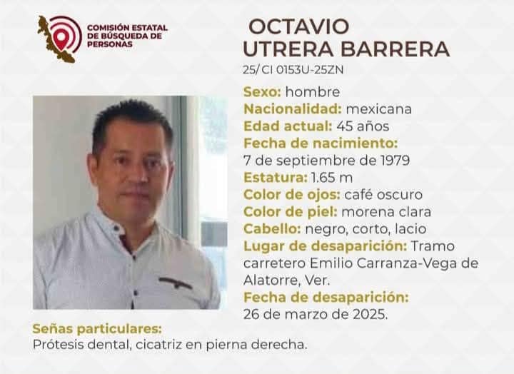 Localizan el cuerpo sin vida del enlace jurídico de la SSP en Cardel en las inmediaciones del municipio de&nbsp;Nautla