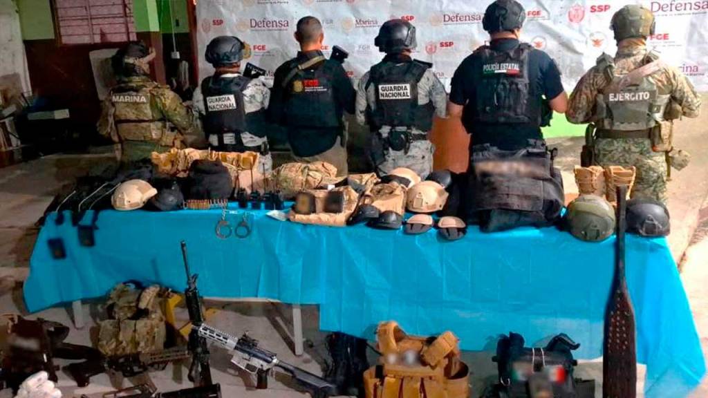 Aseguran helipuerto clandestino y armamento en operativos federales en&nbsp;Veracruz